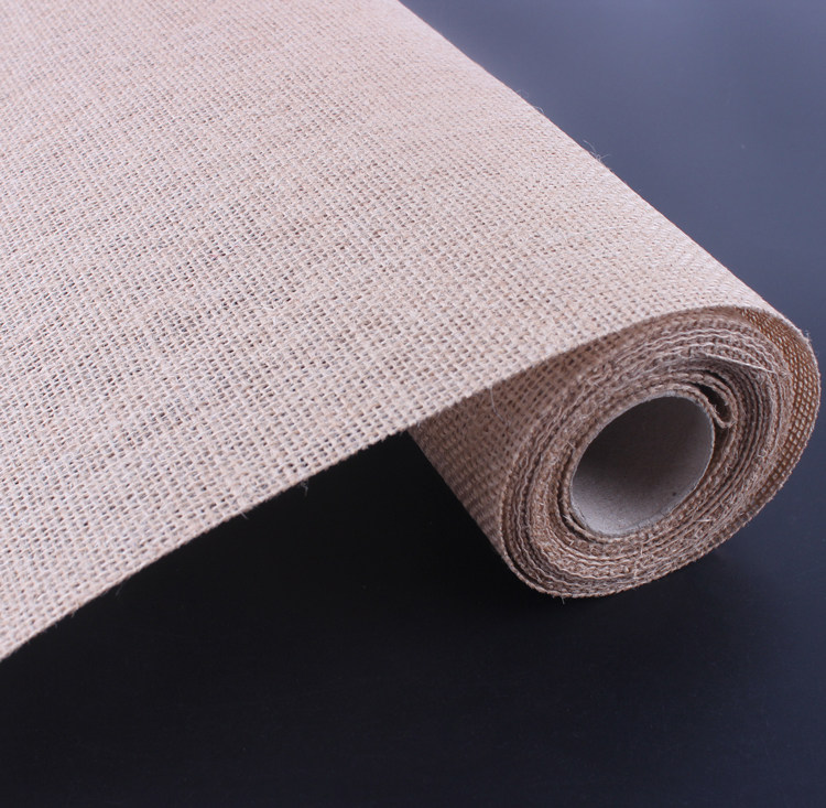 原色麻布纯色亚麻亚麻布布包花纸粗麻鲜花店礼品花艺包装纸