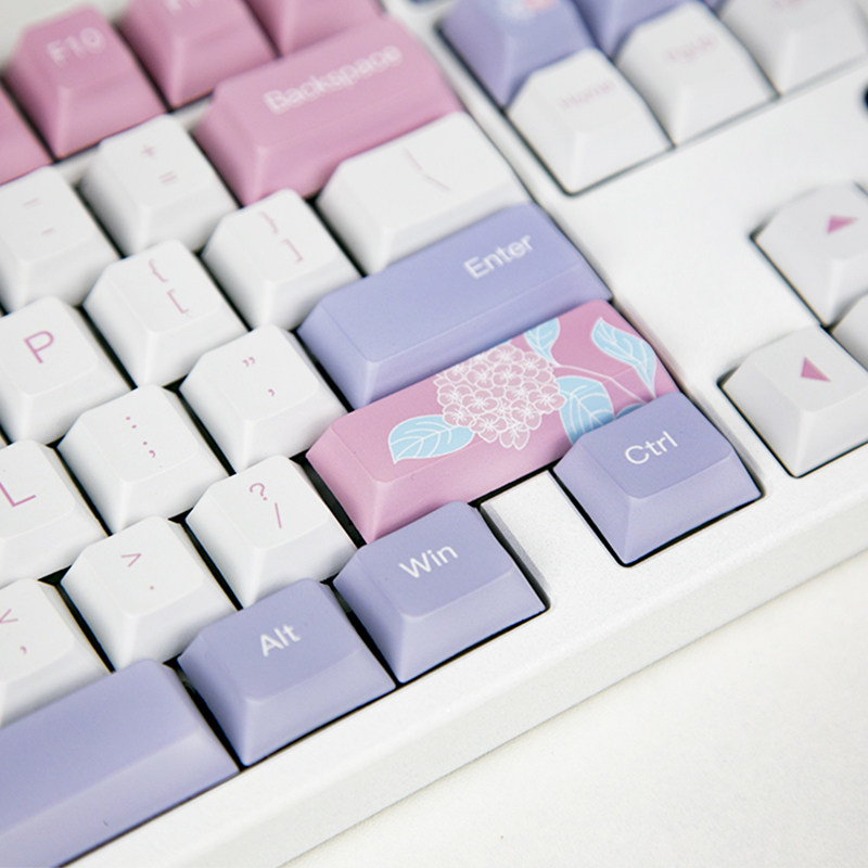 过客制化机械键盘创意无尽夏日主题个性键帽键盘