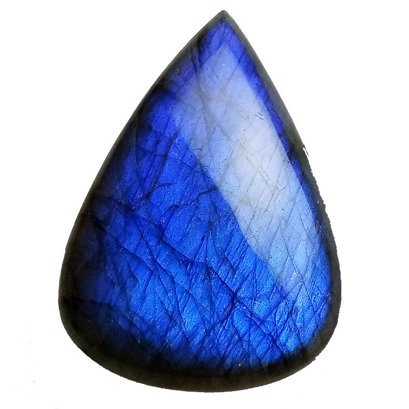 15mm 水滴形印度拉长石裸石 光谱石/闪光石 手工设计diy材料