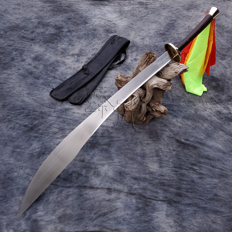 武术八卦刀硬刀不锈钢轻型半硬刀太极双手表演刀未更多武术装备