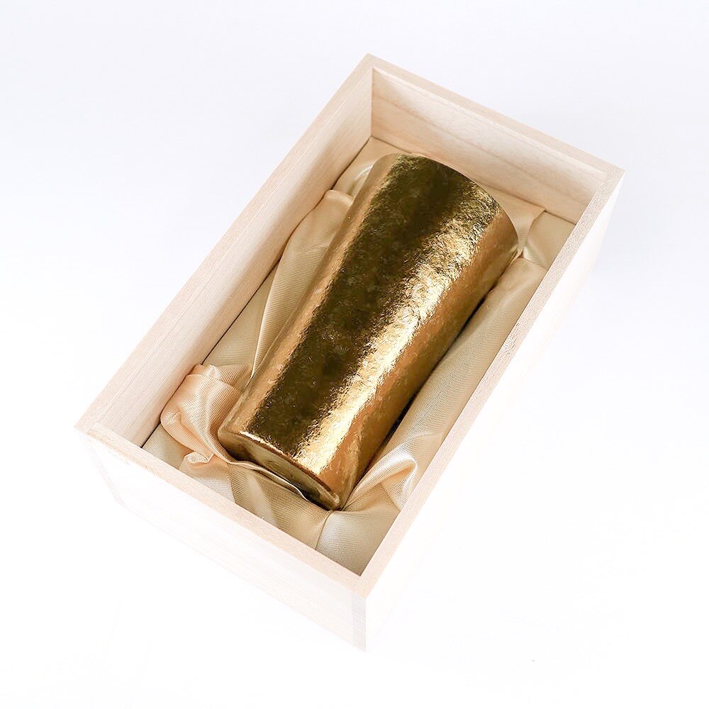 日本sus gallery进口纯钛杯手工保温保冷钛金属水杯子限定灿金礼