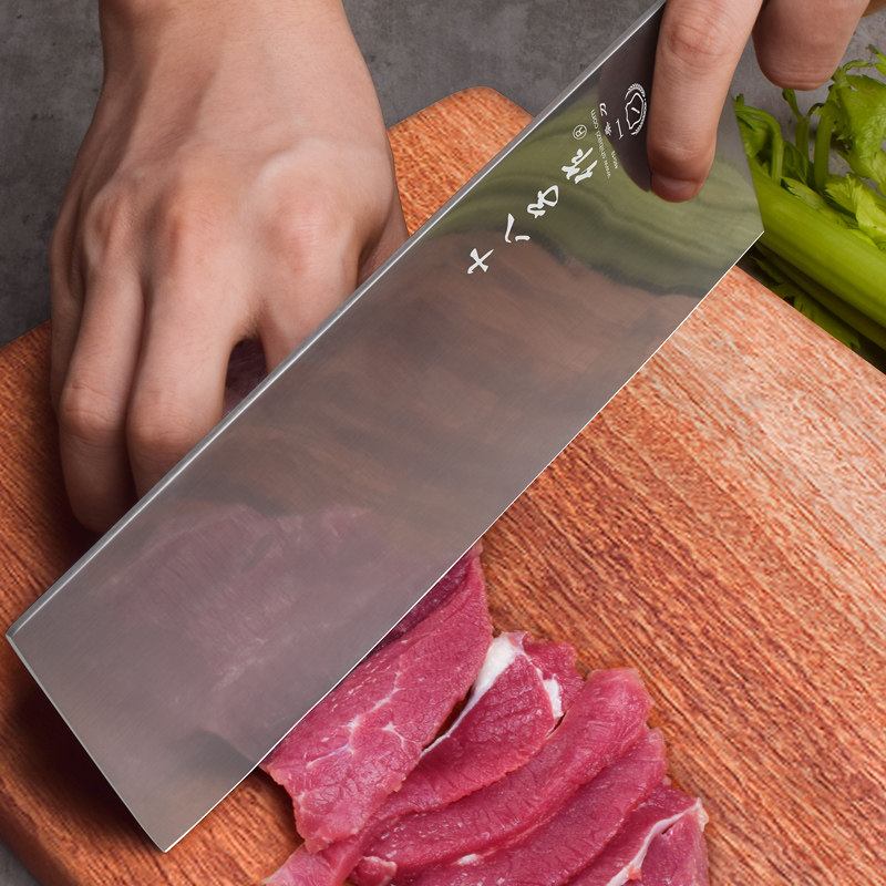 菜刀十八子作厨师专业锻打桑刀厨房专用锋利刀具菜刀