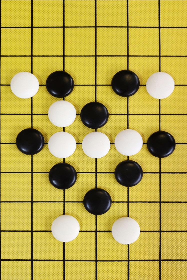 棋盘连珠五子棋专业坐标便携无纺布比赛指定围棋围棋