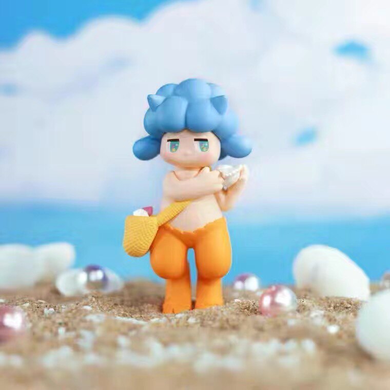 popmart泡泡玛特潘神夏日乐趣系列确认款盲盒公仔潮玩潮玩盲盒