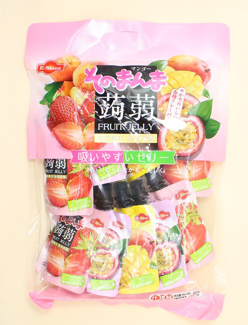 澳门一莎eshine蒟蒻可吸果冻啫喱jelly水果果汁果冻