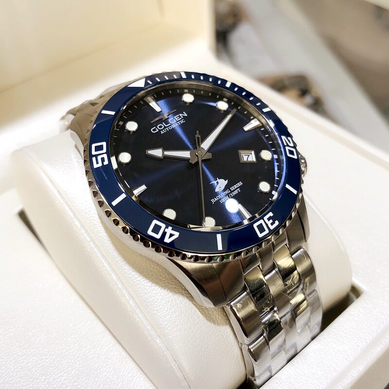 2020新款古尊蛟龙号手手表机械表表盘精钢夜光国产腕表