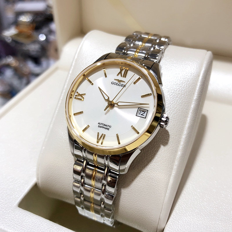 古尊新款正品手表机械表钢带双日日历夜光防水国产腕表