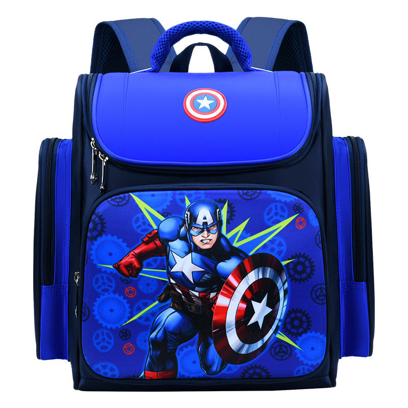 pupilschoolbagboybackpackkidsspidermanbag书包