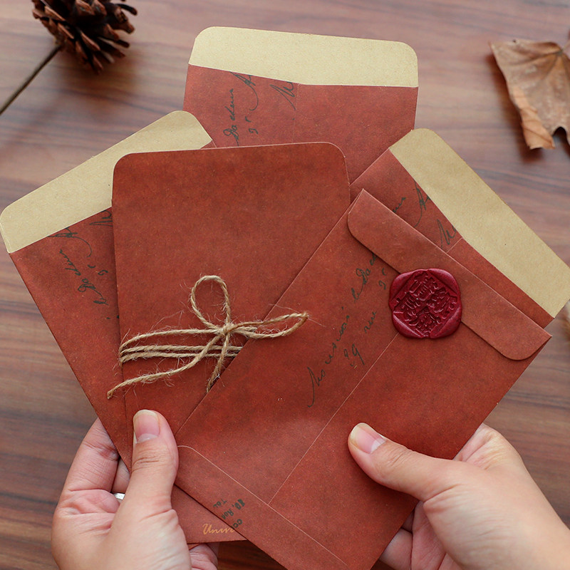信封福利怀旧古风文艺复古火漆经典手帐素材信封