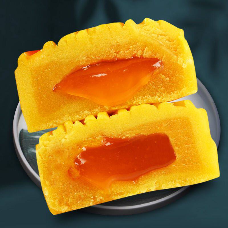 月饼元祖冰皮流心奶黄港式小月中秋节传统糕点月饼