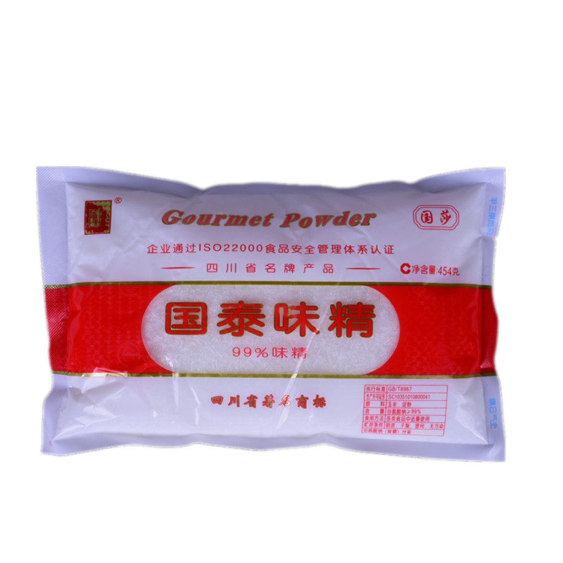 味精四川国泰454g整箱22袋原厂包装箱未折封包鸡精