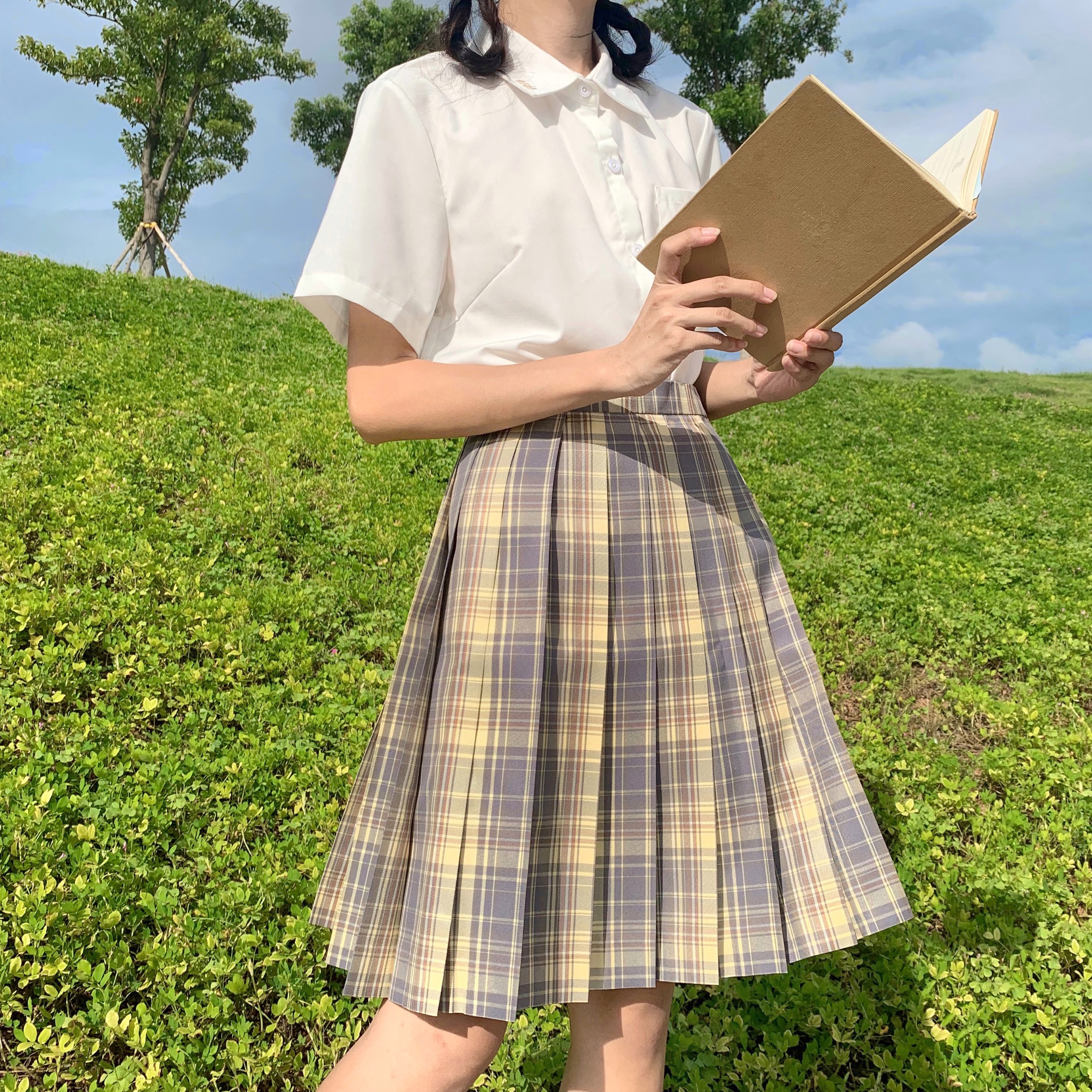 制服半身清新可爱格裙jk现货原创同盟少女jk