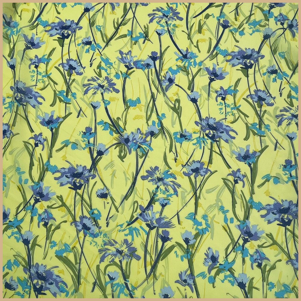 花色面料布料小碎花清新飘逸透肉连衣裙衬衣服装丝巾窗帘面料布艺