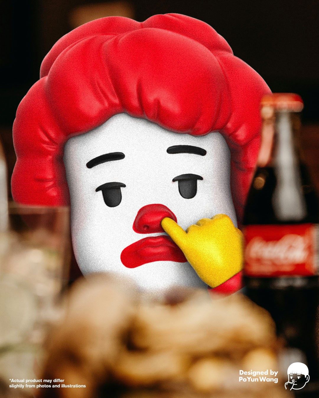 玩具交易所mightyjaxxpickyeaters小丑麦当劳汉堡限量潮玩盲盒