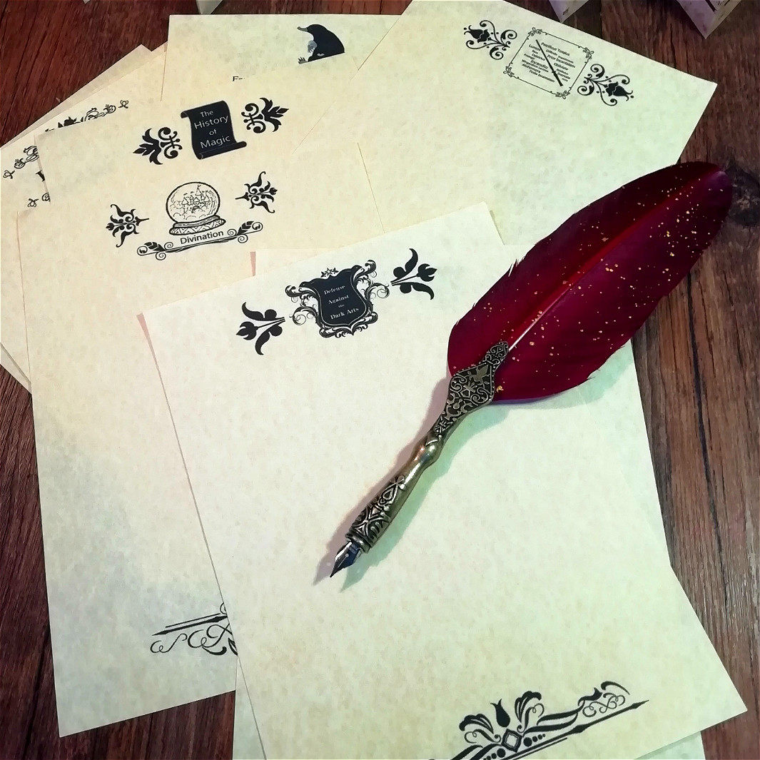 哈利波特羊皮纸周边魔药魔法课程学院信纸动漫挂件