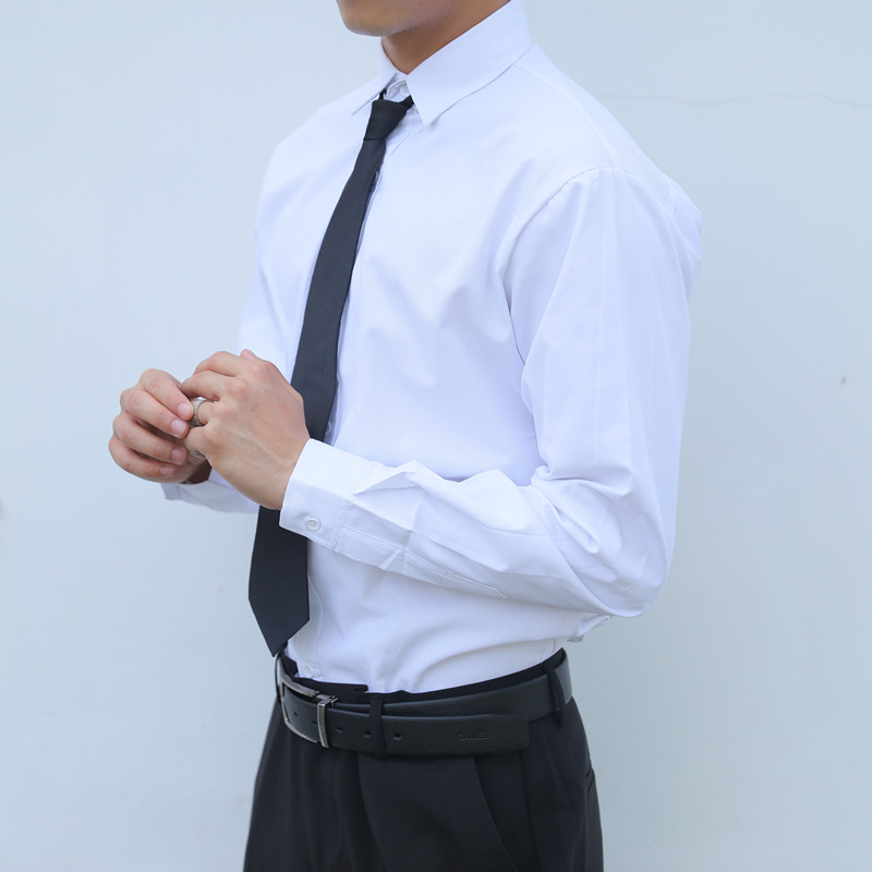 衬衫西裤一套秋装百搭上班工作服男士衬衫