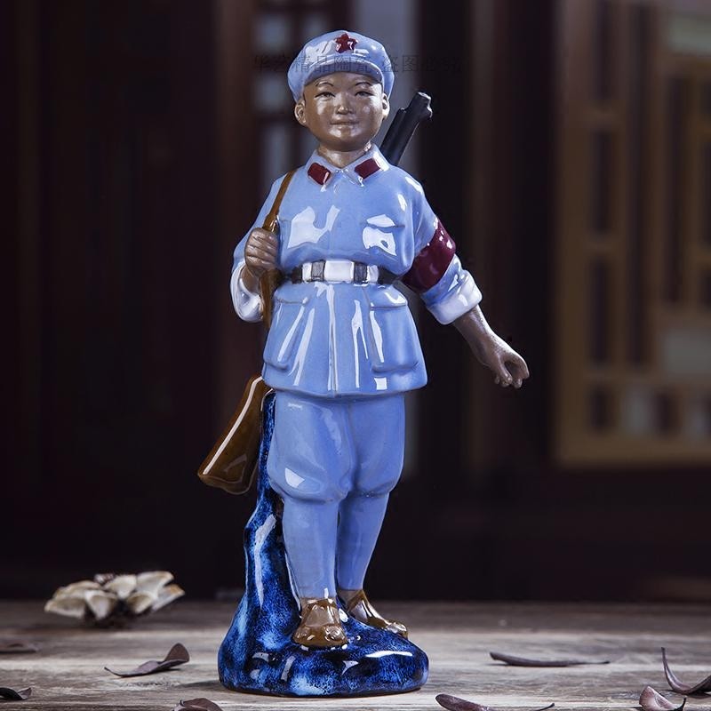 战友复古红军公仔摆件办公室手办娃娃可爱军人潮玩盲盒