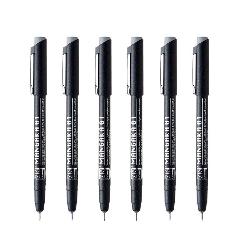 针管日本吴竹防水漫画勾边笔防污樱花勾线笔水彩针管笔