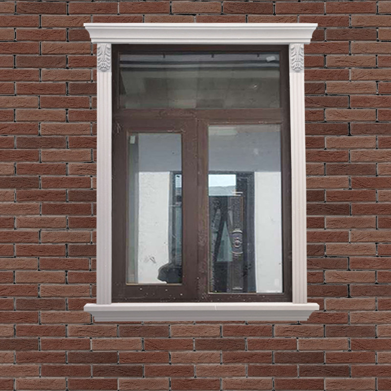 线条eps泡沫建房模块grc欧式别墅外墙窗套相框线条