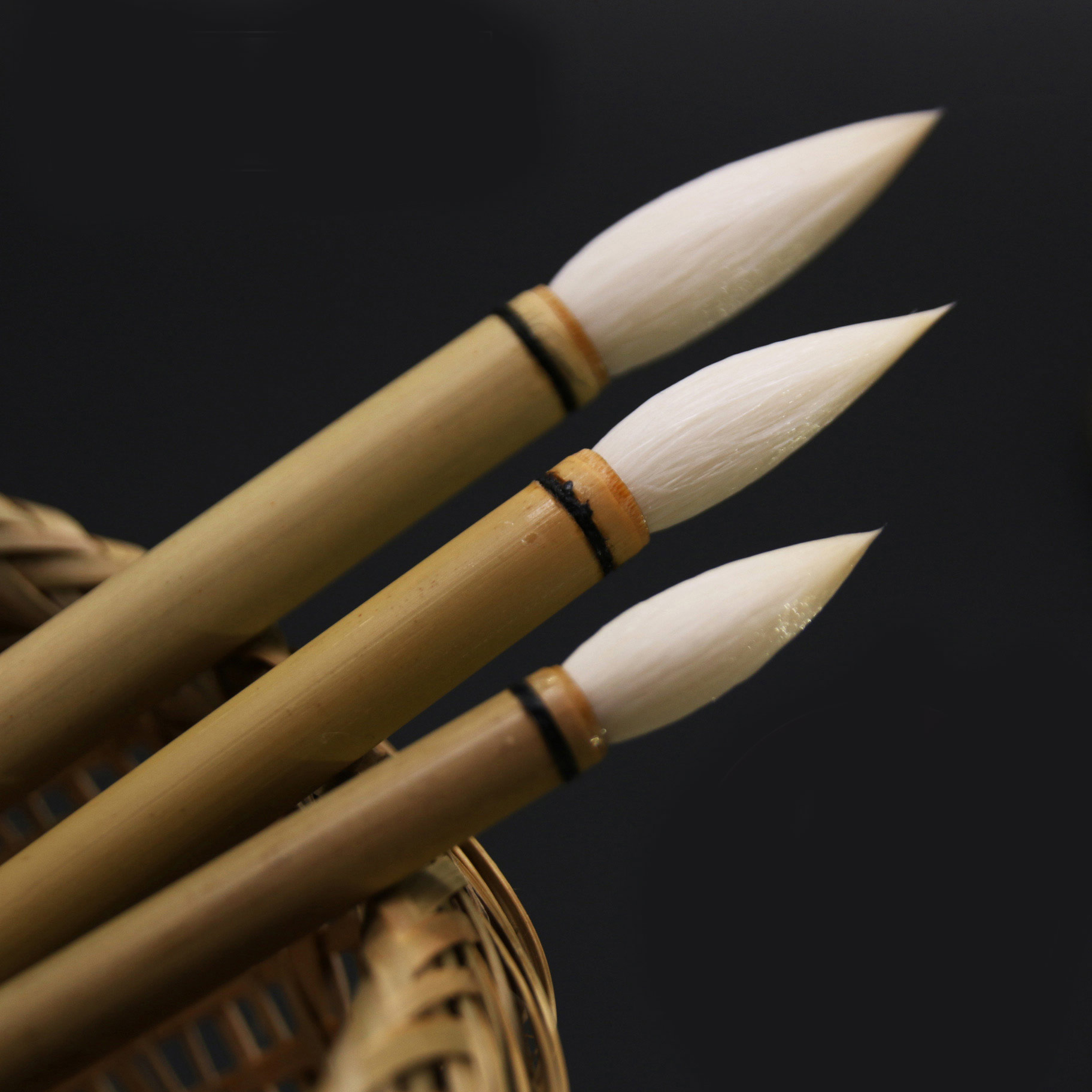 毛笔羊毫纯羊书法家专用正品大中大中小小楷水彩毛笔