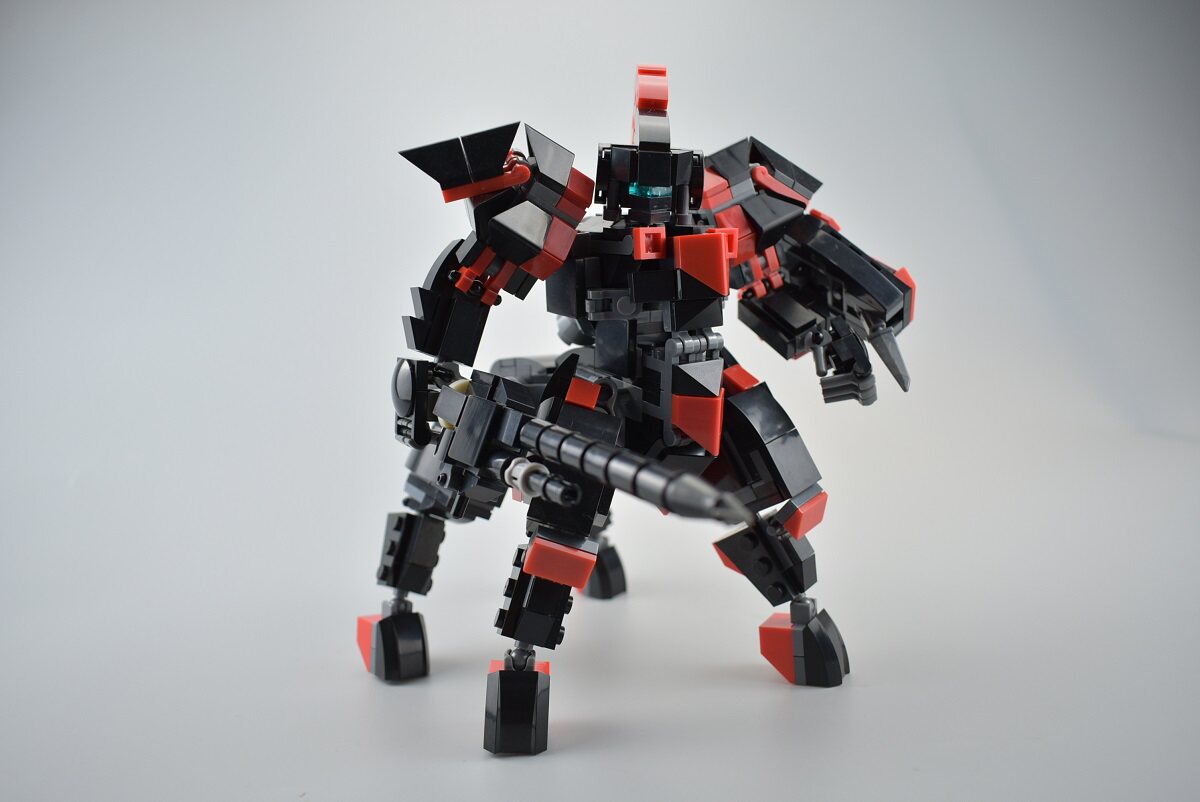 原创积木moc作品【cn-09百骑士】人马形态机甲 鸟叔积木玩具