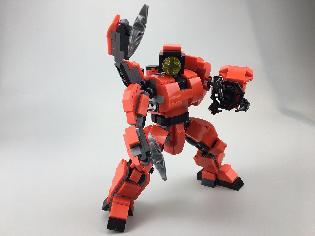 积木太平洋赤红风暴机甲搭建鸟叔原创diy创意其它玩具