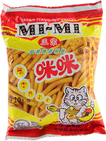 重庆美食馆mimi咪咪虾条20g*20包薯片薯条好吃的膨化零食大礼包促