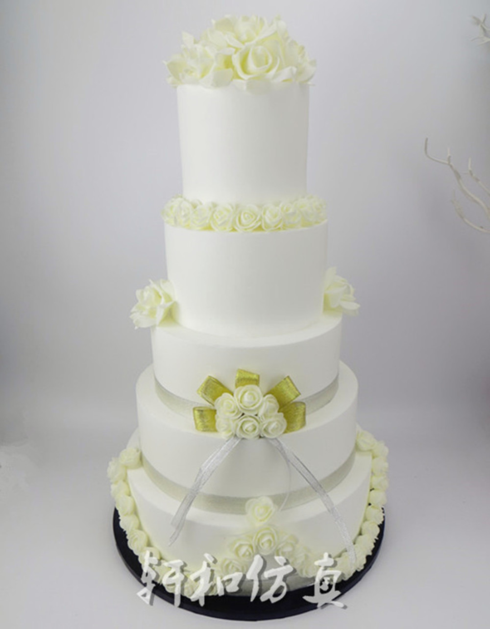 蛋糕多层高端婚庆模型新款森系加高韩式鲜花仿真水果