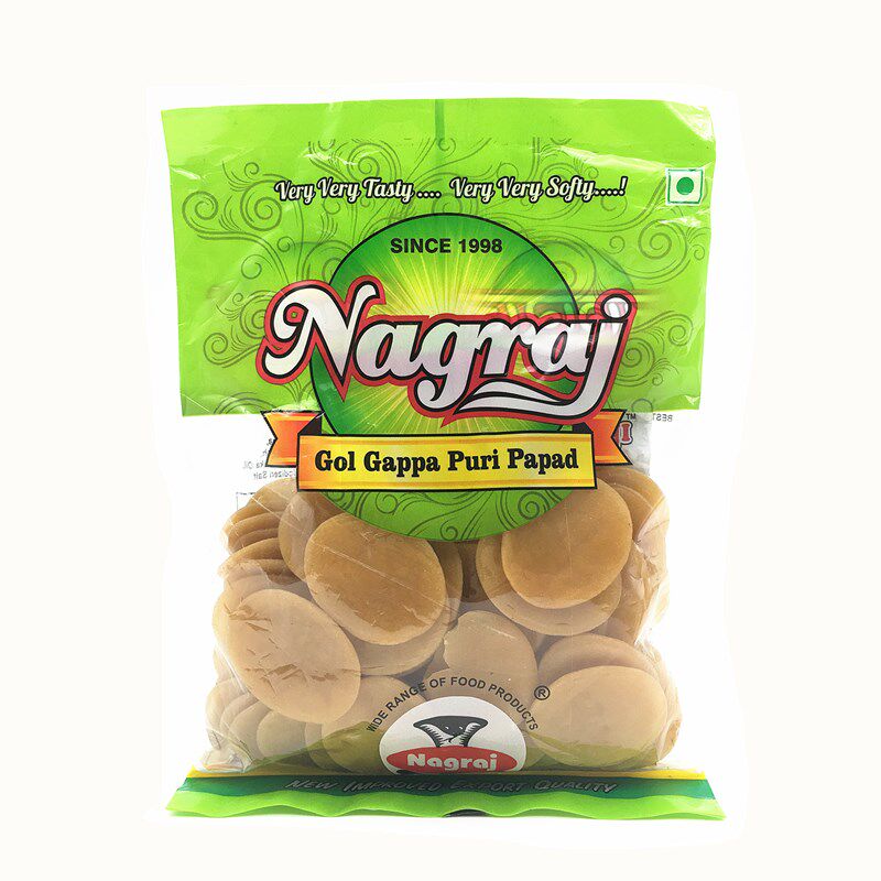 印度特产零食街边小吃炸空心球帕尼布尼球饼片pani puri嘎嘣脆