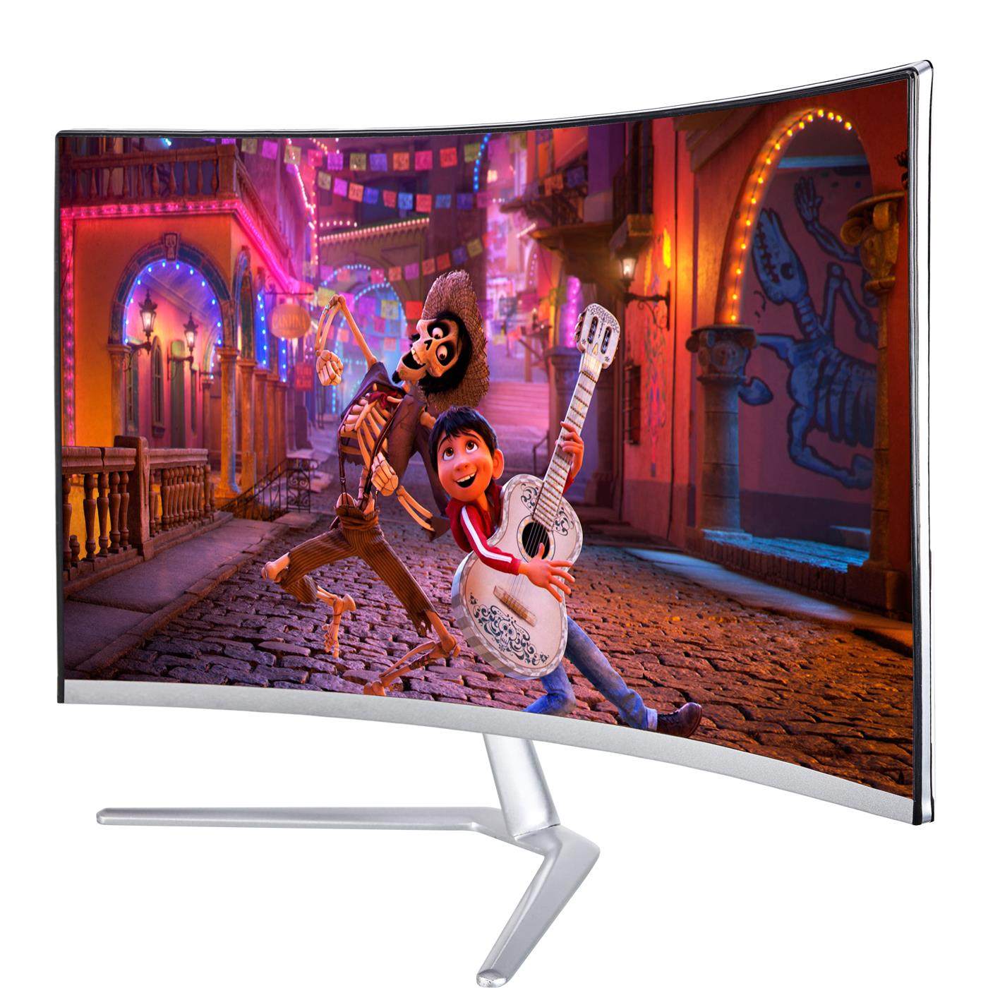 贝佳32英寸惠冠超薄曲面显示器高清无边电竞游戏显示器