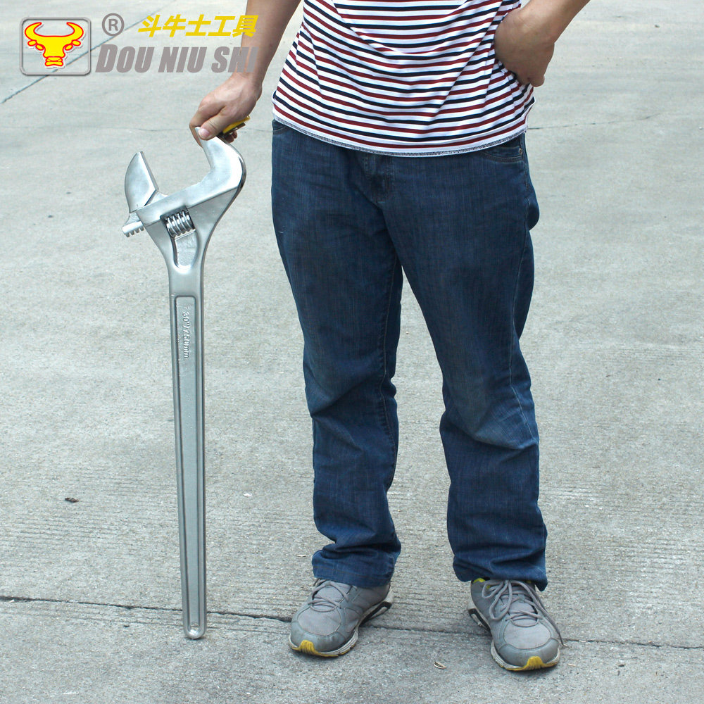 斗牛士工具 特大号活动扳手 30寸 750mm活动扳手 大开口活动扳手