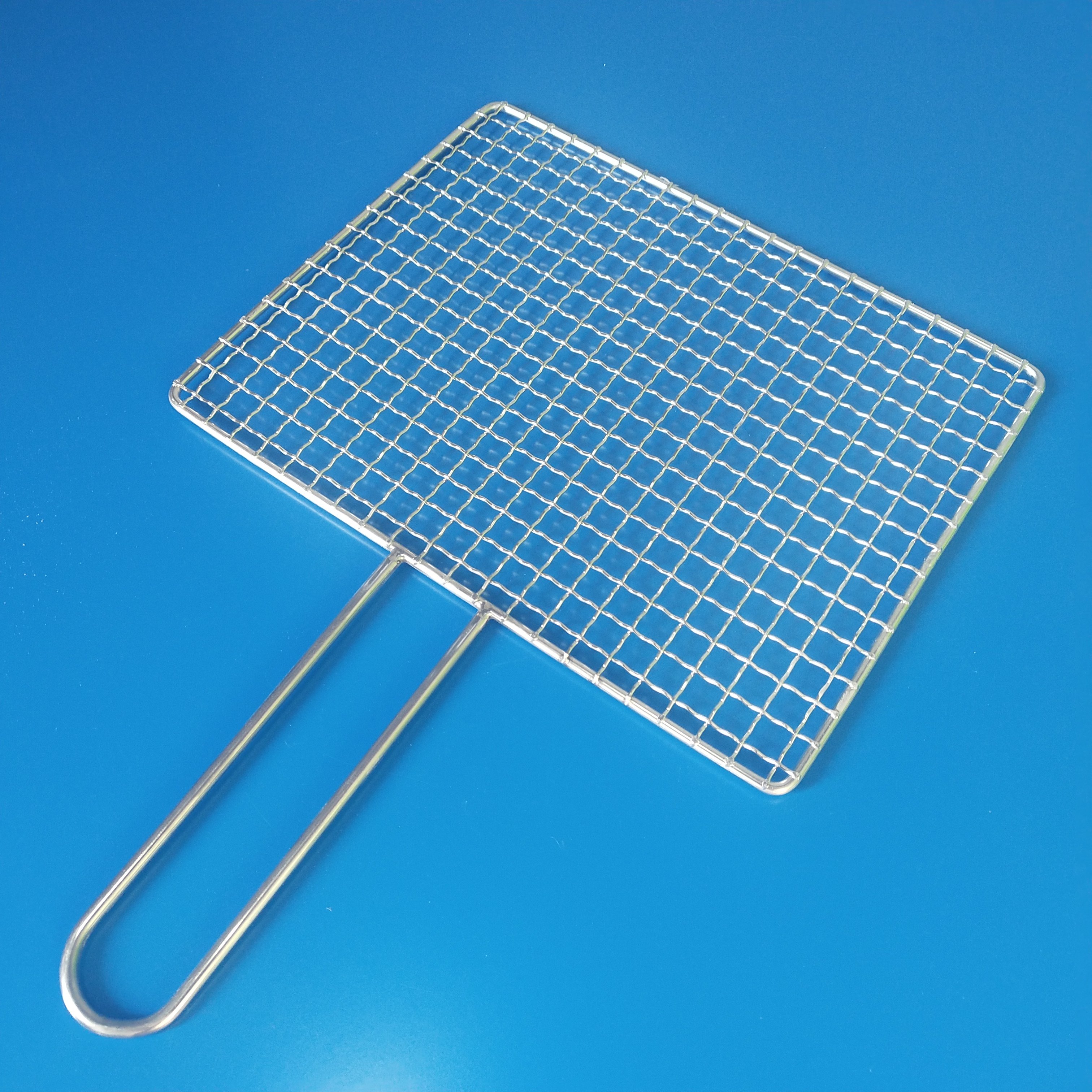 烧烤不锈钢网片长方形网架烤肉户外工具烤炉配件烧烤网