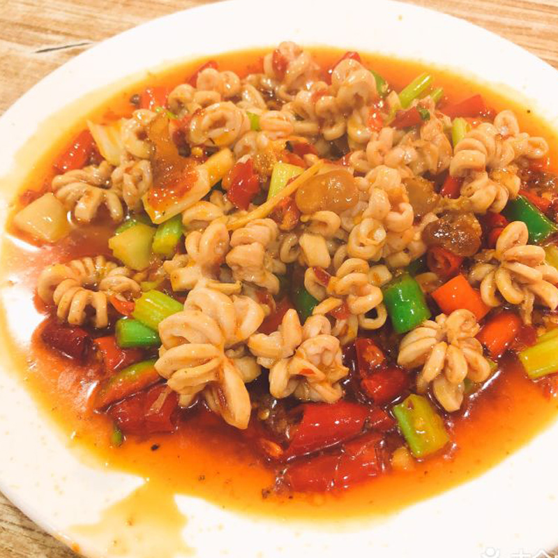 诚际菊花肠猪肠猪生铁板猪肉酒店大排档冷冻半成品其它