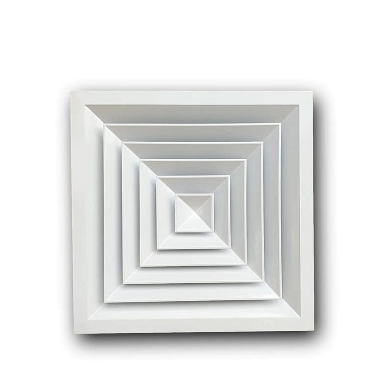 风口铝合金方形散流中央空调调出集成吊顶进回室内新风系统