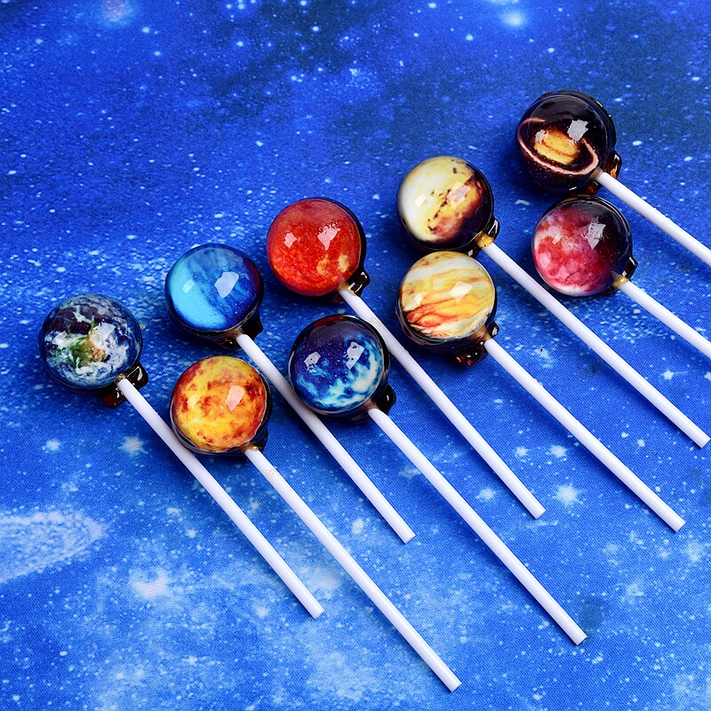 星空棒棒糖网红十二星座手工糖果罐装可爱儿童创意糖果