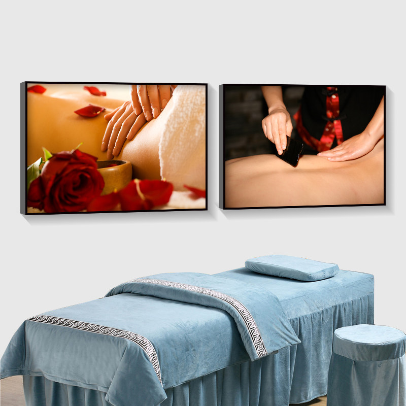 spa美容院装饰画养生美体美容壁画中医养生按摩保养现代装饰画