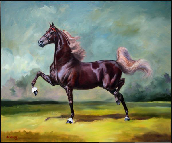 苏绣diy套件初学油画黑马满绣大尺寸画心手工苏绣