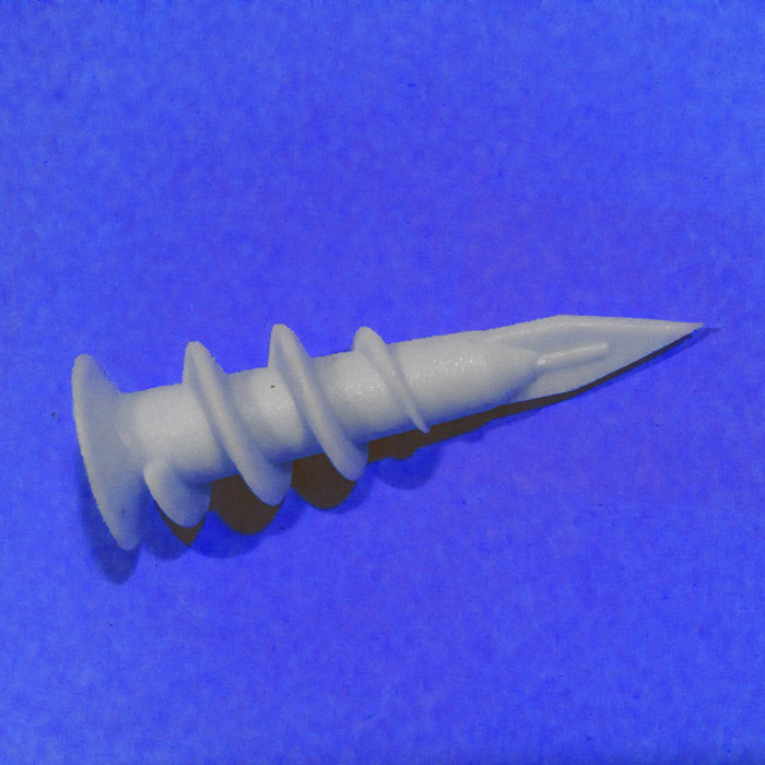 膨胀自攻螺丝42mm尼龙石膏胀管螺旋尖头铆钉螺钉