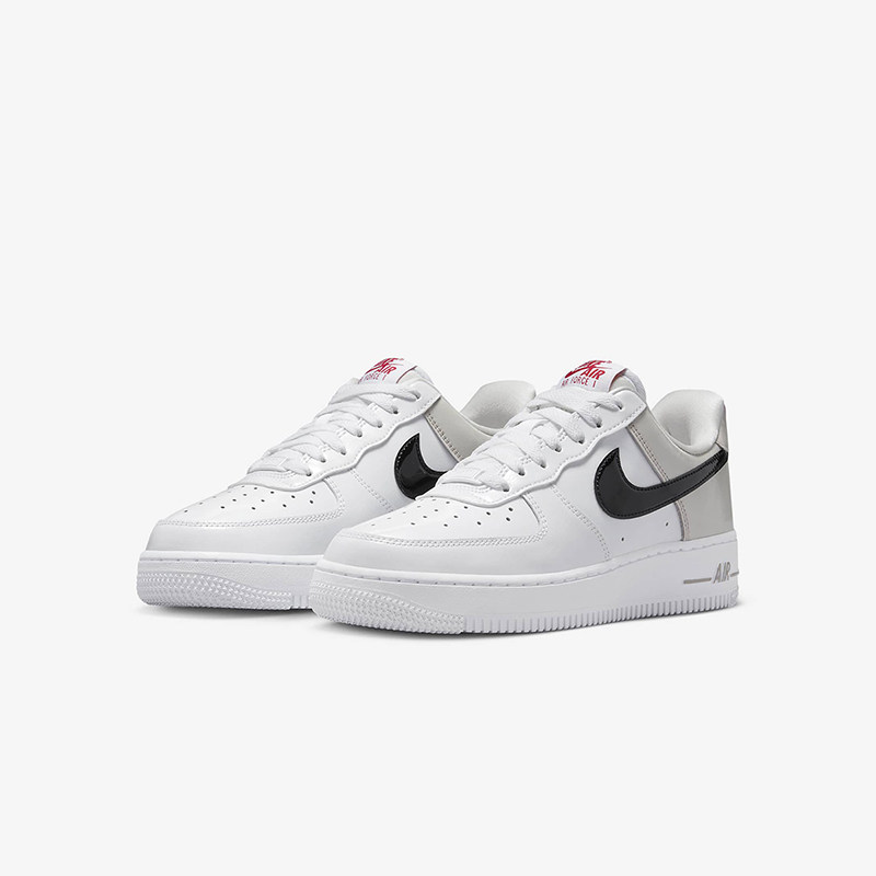 nike耐克男鞋airforce1lowaf1空军一号白黑亮黑亮运动休闲鞋