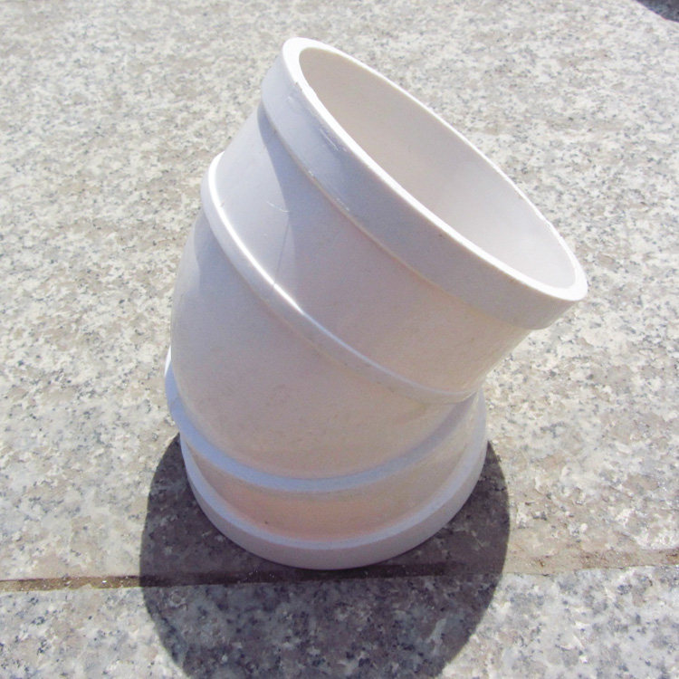 200mmupvc排水管45度弯头下水管接头管件检查upvc管