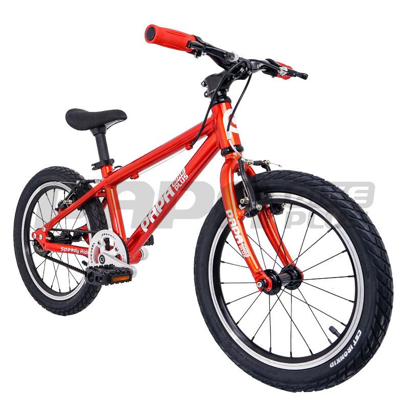 papabike儿童自行车16寸德国马牌皮带传动单车轻便speedy