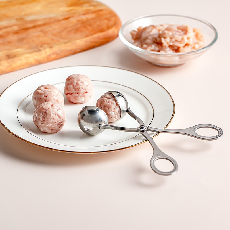 肉丸制作不锈钢丸子模具水果鱼虾虾球土豆饭团diy模具