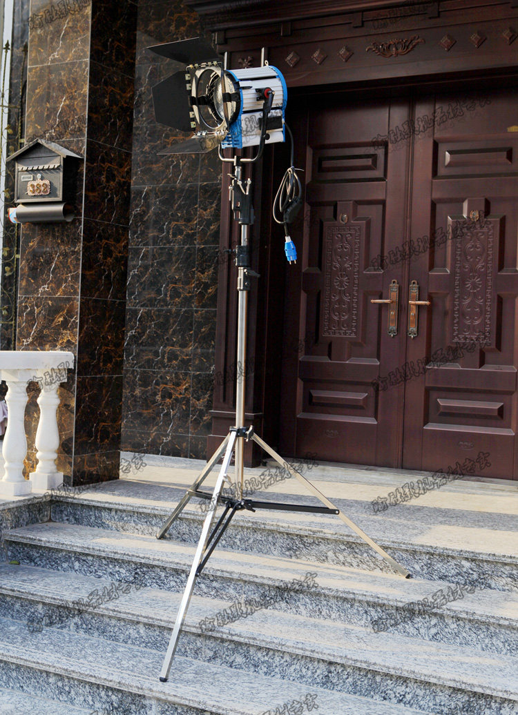 津圻3米2影视摄影摄像镝灯帕灯重型灯架不锈钢支架5号灯腿3节钢腿