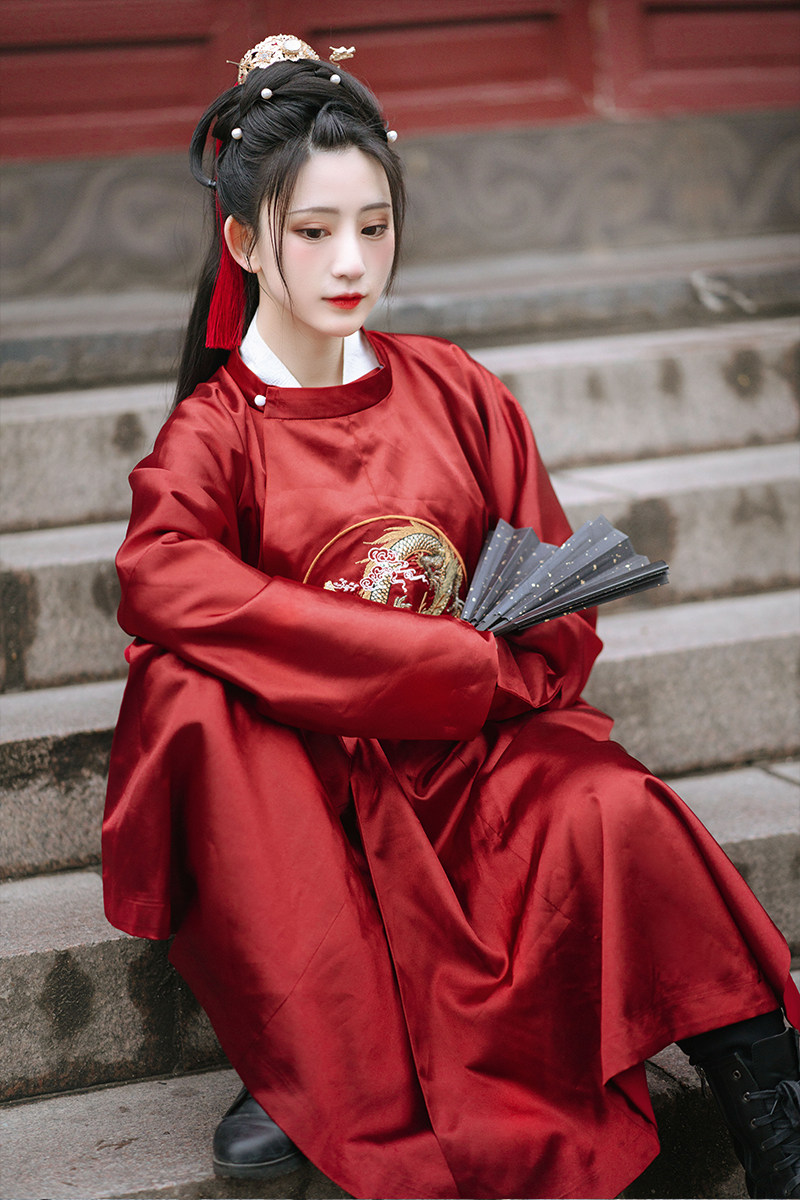 花神记暮归原创汉服女唐制小袖圆领袍传统中国风男女同款日常汉服