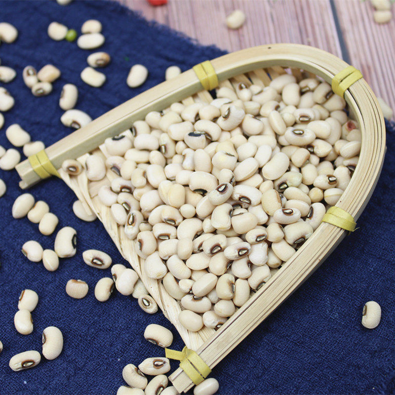 豆类白眉豆豆子杂粮农家江豆类饭豆白豆米500g豇豆其它