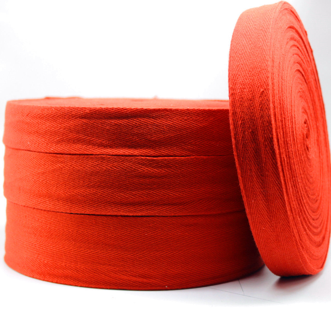 大红全棉人字带子布带包边布条包边条纯棉滚边婚庆织带纱带红布条