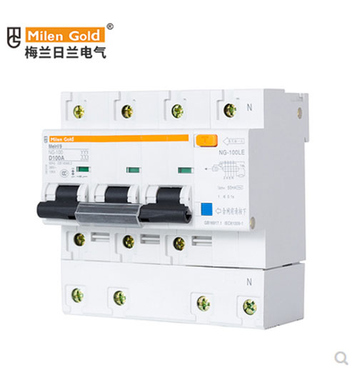 梅兰日兰nc3p100a空开漏电断路器空气开关3p4100a125a漏电保护器