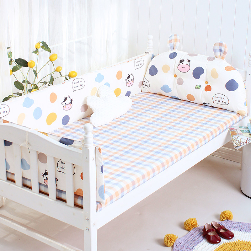 婴儿床床围定制防撞围栏纯棉棉宝宝床上用品儿童拼接床围