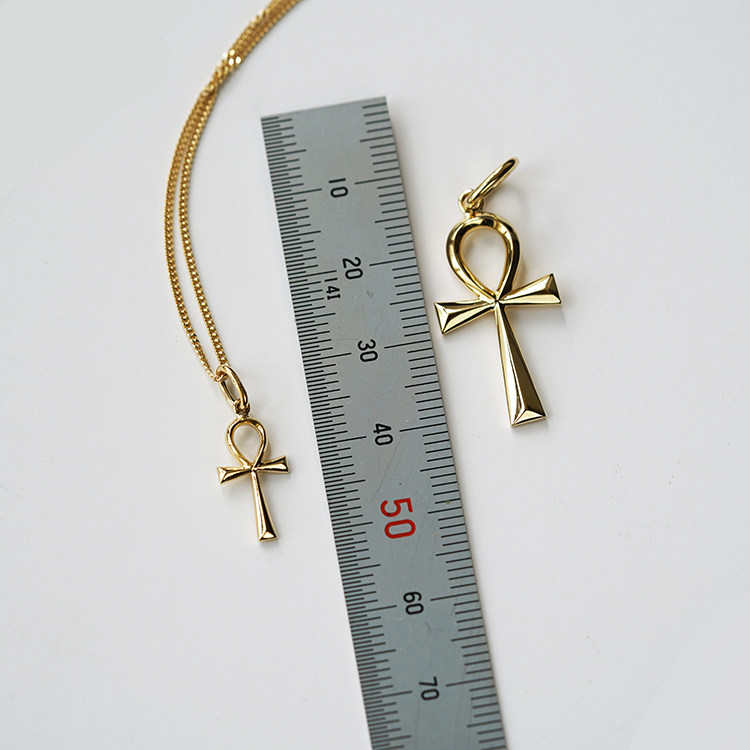 【sion美学珠宝】 "不朽" 18k黄金安卡吊坠 黄金护身符 不含链