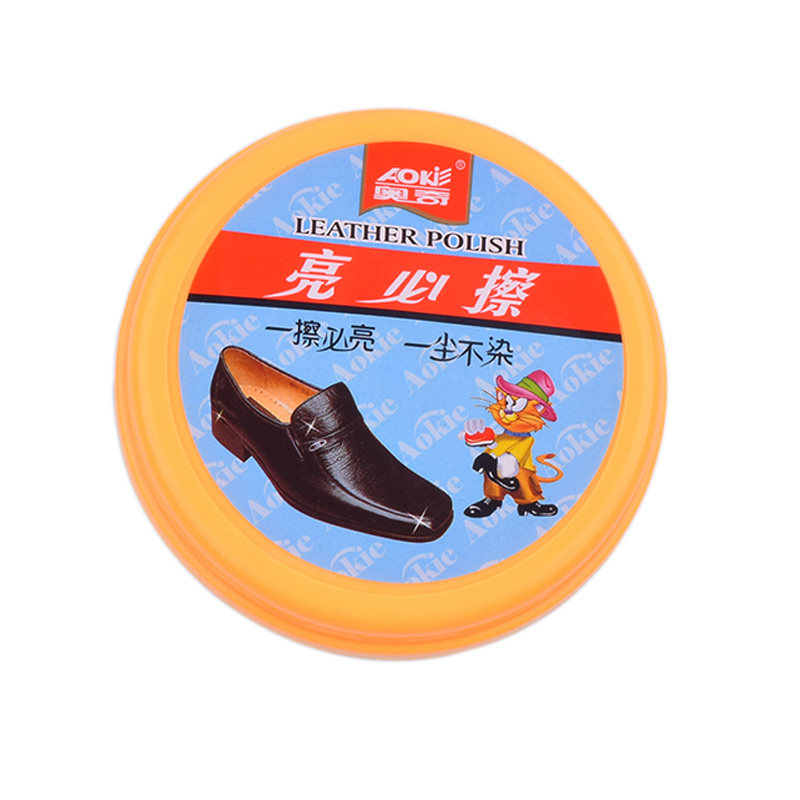 奥奇奇亮必擦海绵鞋油双面鞋蜡擦亮鞋擦光亮鞋油